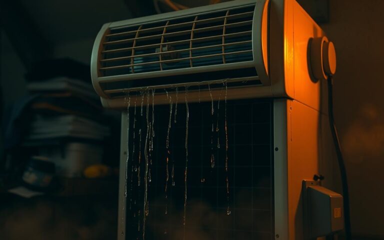air conditioner dripping water inside