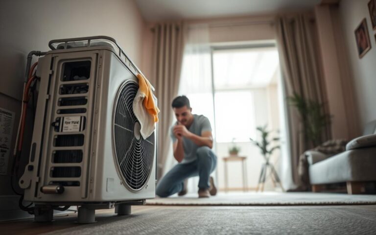 cleaning split AC at home