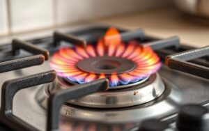 gas stove low flame