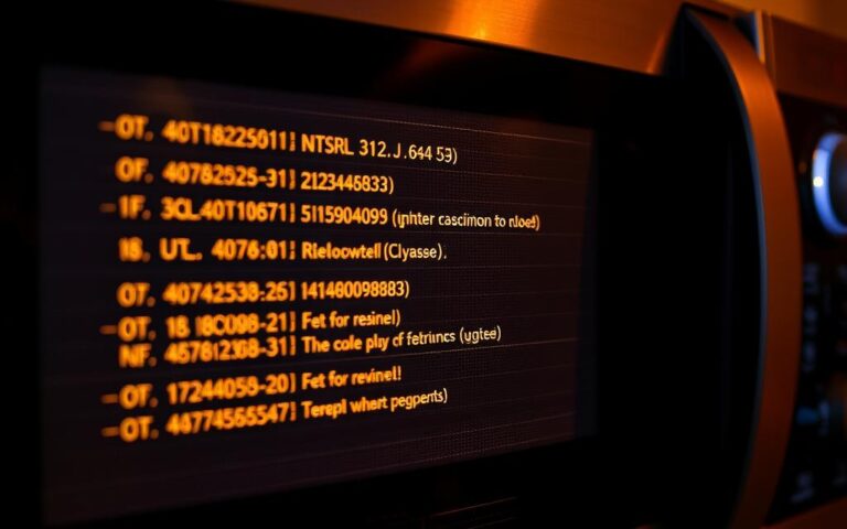 microwave error codes