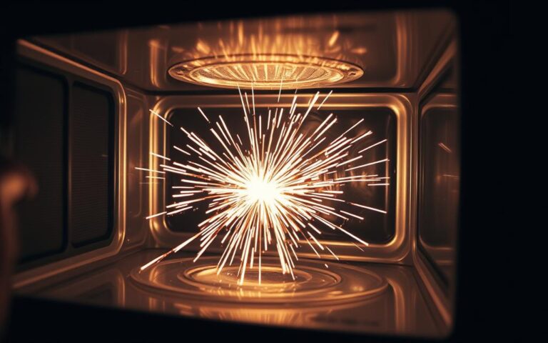 microwave sparks inside