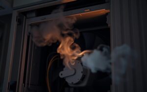 air conditioner smells like burning