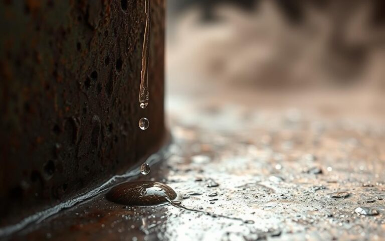 iron leaking water