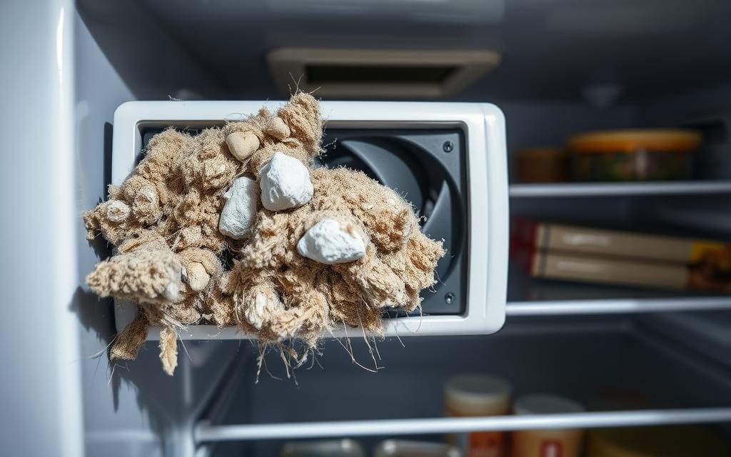 obstructions in refrigerator air vents