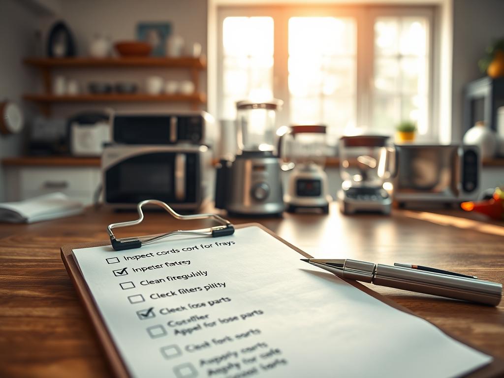 Appliance Maintenance Safety Checklist