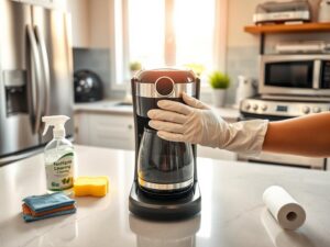 Cleaning kitchen appliances safely