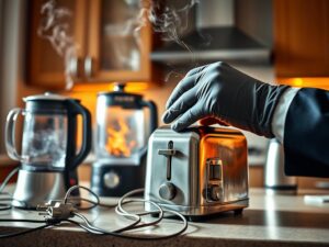 Electrical appliance warning signs