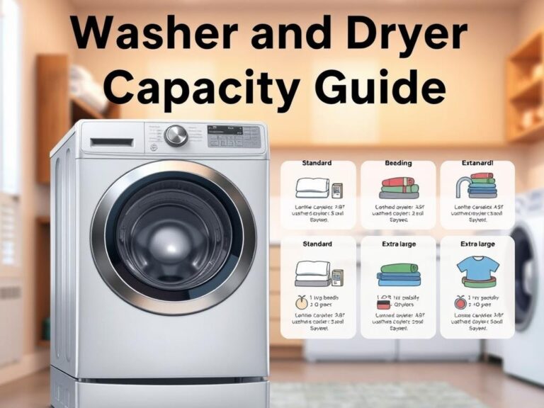 Washer dryer capacity guide